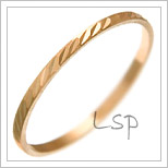 Snubní prsteny LSP 2267 červené zlato