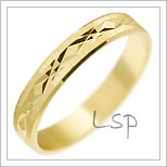 Snubní prsteny LSP 2275 žluté zlato