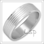 Snubní prsteny LSP 2276b bílé zlato