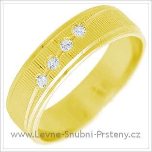 Snubní prsteny LSP 2286 žluté zlato