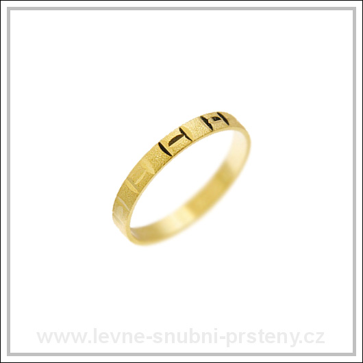 Snubní prsteny LSP 2304 žluté zlato