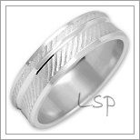 Snubní prsteny LSP 2312b bílé zlato