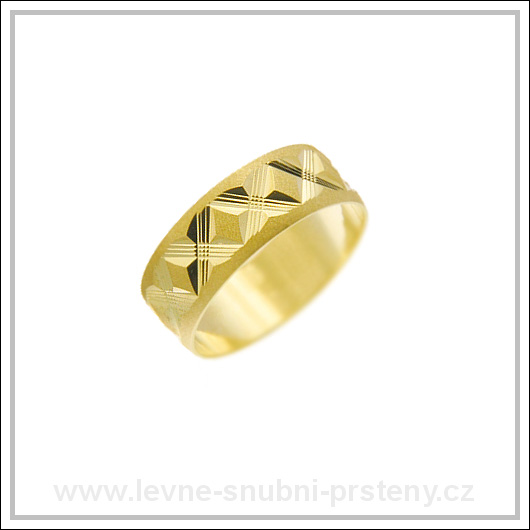 Snubní prsteny LSP 2315 žluté zlato