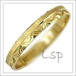 Snubní prsteny LSP 2317 žluté zlato