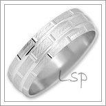 Snubní prsteny LSP 2320b bílé zlato