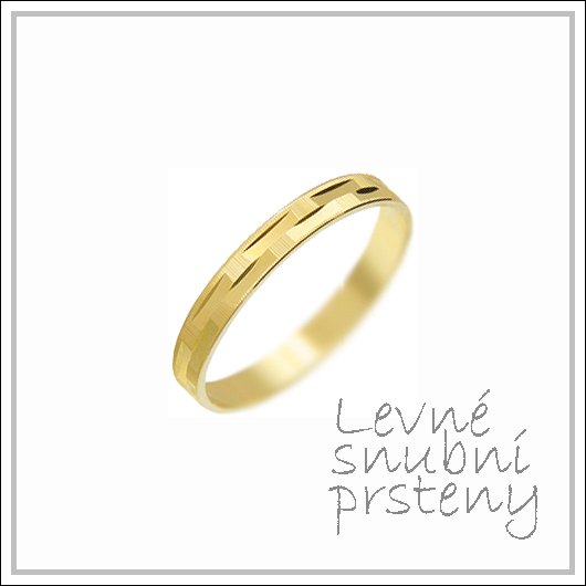 Snubní prsteny LSP 2324 žluté zlato