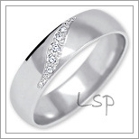 Snubní prsteny LSP 2335bz bílé zlato
