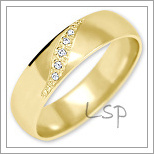Snubní prsteny LSP 2335z žluté zlato