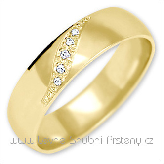 Snubní prsteny LSP 2335z žluté zlato
