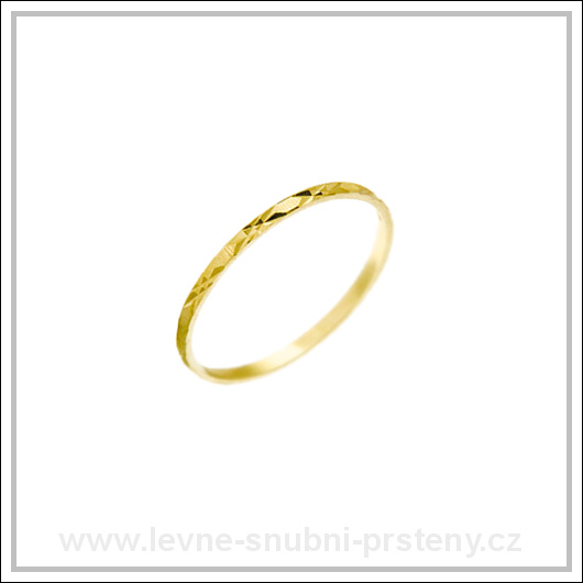 Snubní prsteny LSP 2338 žluté zlato