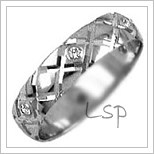 Snubní prsteny LSP 2340bz bílé zlato
