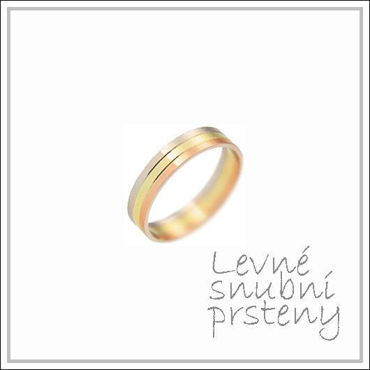 Snubní prsteny LSP 2344 kombinované zlato