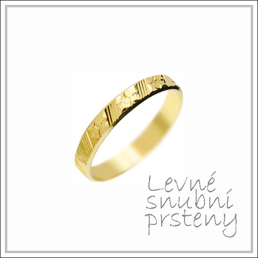 Snubní prsteny LSP 2347 žluté zlato