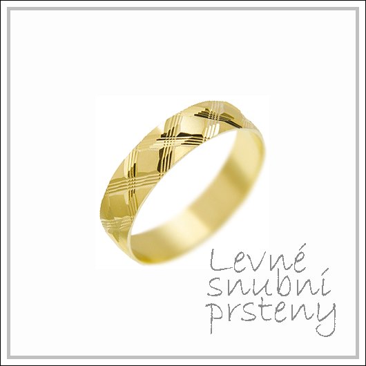 Snubní prsteny LSP 2364 žluté zlato