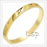Snubní prsteny LSP 2367 žluté zlato