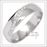 Snubní prsteny LSP 2369bz bílé zlato