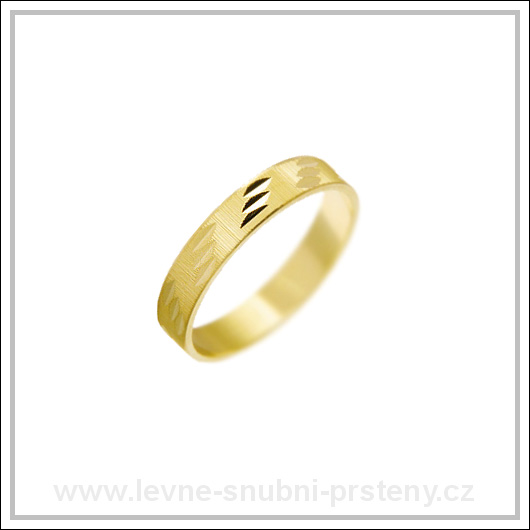 Snubní prsteny LSP 2375 žluté zlato