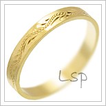 Snubní prsteny LSP 2383 žluté zlato