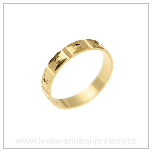 Snubní prsteny LSP 2404 žluté zlato