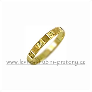 Snubní prsteny LSP 2406 žluté zlato