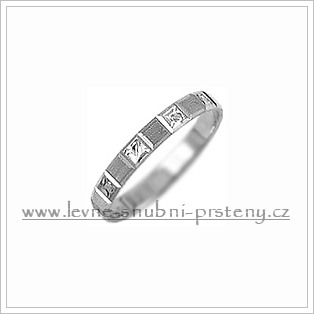 Snubní prsteny LSP 2406b bílé zlato