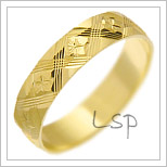 Snubní prsteny LSP 2408 žluté zlato