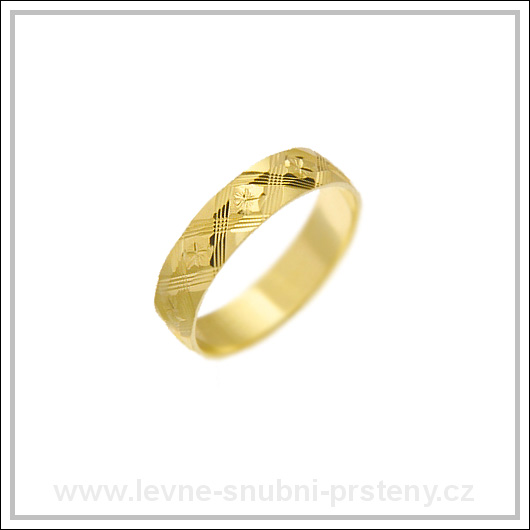 Snubní prsteny LSP 2408 žluté zlato