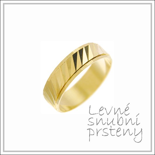 Snubní prsteny LSP 2416 žluté zlato