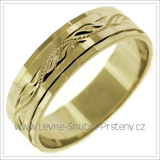 Snubní prsteny LSP 2431 žluté zlato