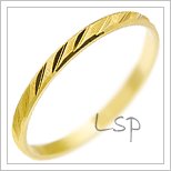 Snubní prsteny LSP 2438 žluté zlato
