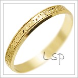 Snubní prsteny LSP 2460 žluté zlato
