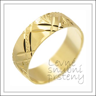 Snubní prsteny LSP 2469 žluté zlato