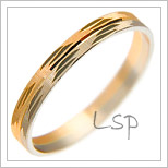 Snubní prsteny LSP 2471 kombinované zlato