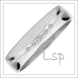 Snubní prsteny LSP 2495, zlato 585/1000