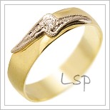 Snubní prsteny LSP 2497 žluté zlato