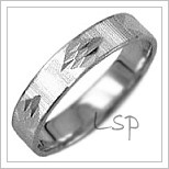 Snubní prsteny LSP 2508b bílé zlato