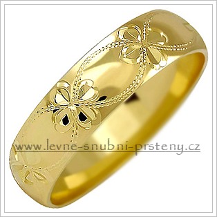 Snubní prsteny LSP 2527 žluté zlato