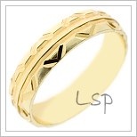 Snubní prsteny LSP 2539 žluté zlato