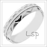 Snubní prsteny LSP 2539b bílé zlato