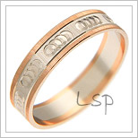 Snubní prsteny LSP 2569 kombinované zlato