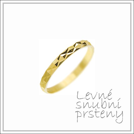Snubní prsteny LSP 2577 žluté zlato