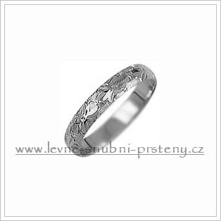 Snubní prsteny LSP 2583b bílé zlato