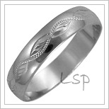 Snubní prsteny LSP 2586b bílé zlato