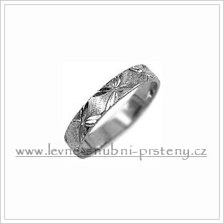 Snubní prsteny LSP 2606b bílé zlato