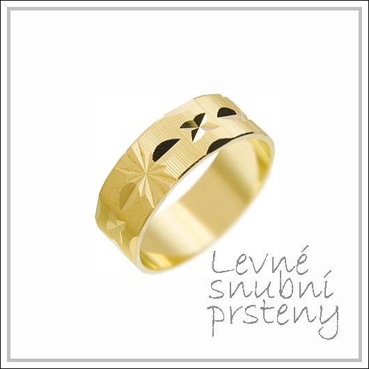 Snubní prsteny LSP 2612 žluté zlato