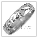 Snubní prsteny LSP 2627b bílé zlato