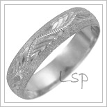 Snubní prsteny LSP 2628b bílé zlato