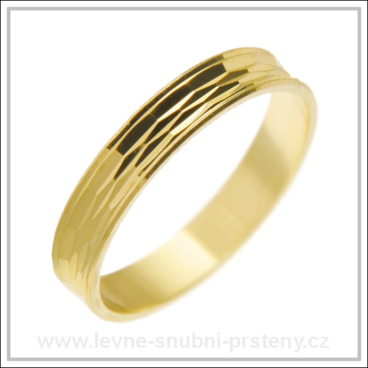 Snubní prsteny LSP 2650 žluté zlato