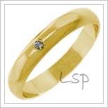 Snubní prsteny LSP 2663 žluté zlato