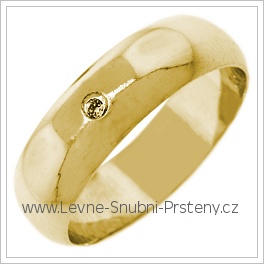 Snubní prsteny LSP 2666 žluté zlato
